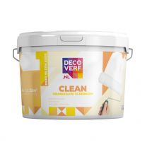 Decoverf Clean latex muurverf 9016, verkeerswit, 4L