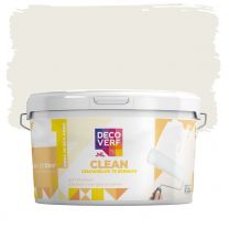 Decoverf Clean latex muurverf gebroken wit 9010, 2.5L