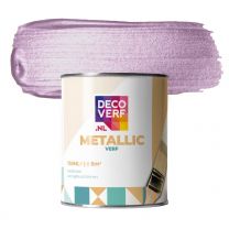 Decoverf metallic verf mauve paars, 750ml