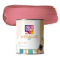 Decoverf metallic verf framboos roze