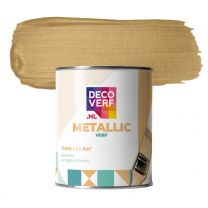 Decoverf metallic verf zachtgoud, 750ml