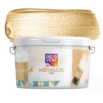 Decoverf metallic verf lichtgoud, 2.5L