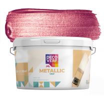 Decoverf metallic verf zuurstrokroze, 2.5L
